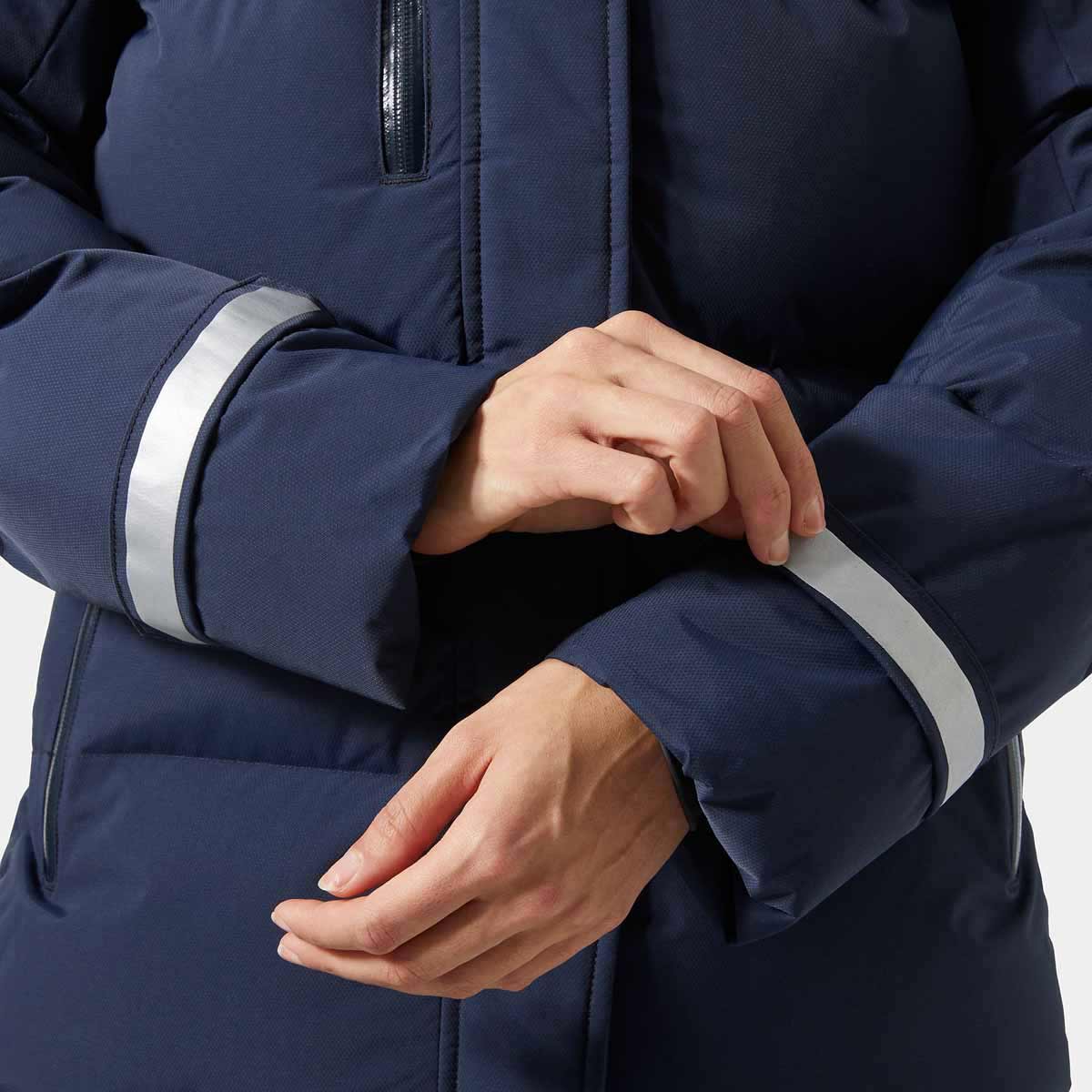 Helly Hansen Womens Adore Puffy Parka - Navy - cuff