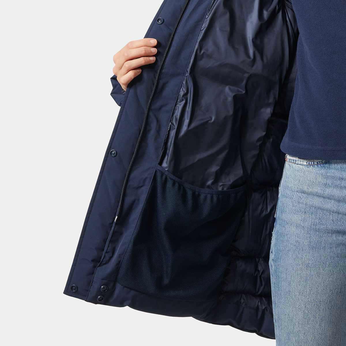Helly Hansen Womens Adore Puffy Parka - Navy - inside