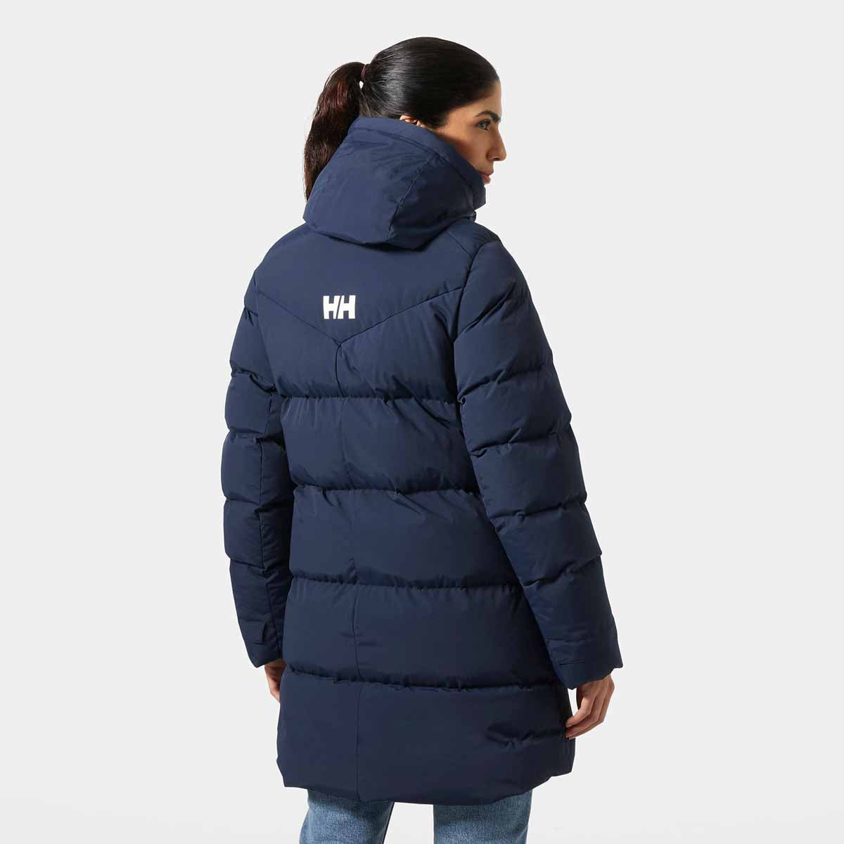 Helly Hansen Womens Adore Puffy Parka - Navy - rear