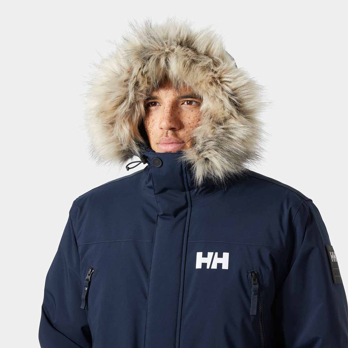 Helly Hansen Reine Parka - Navy - hood