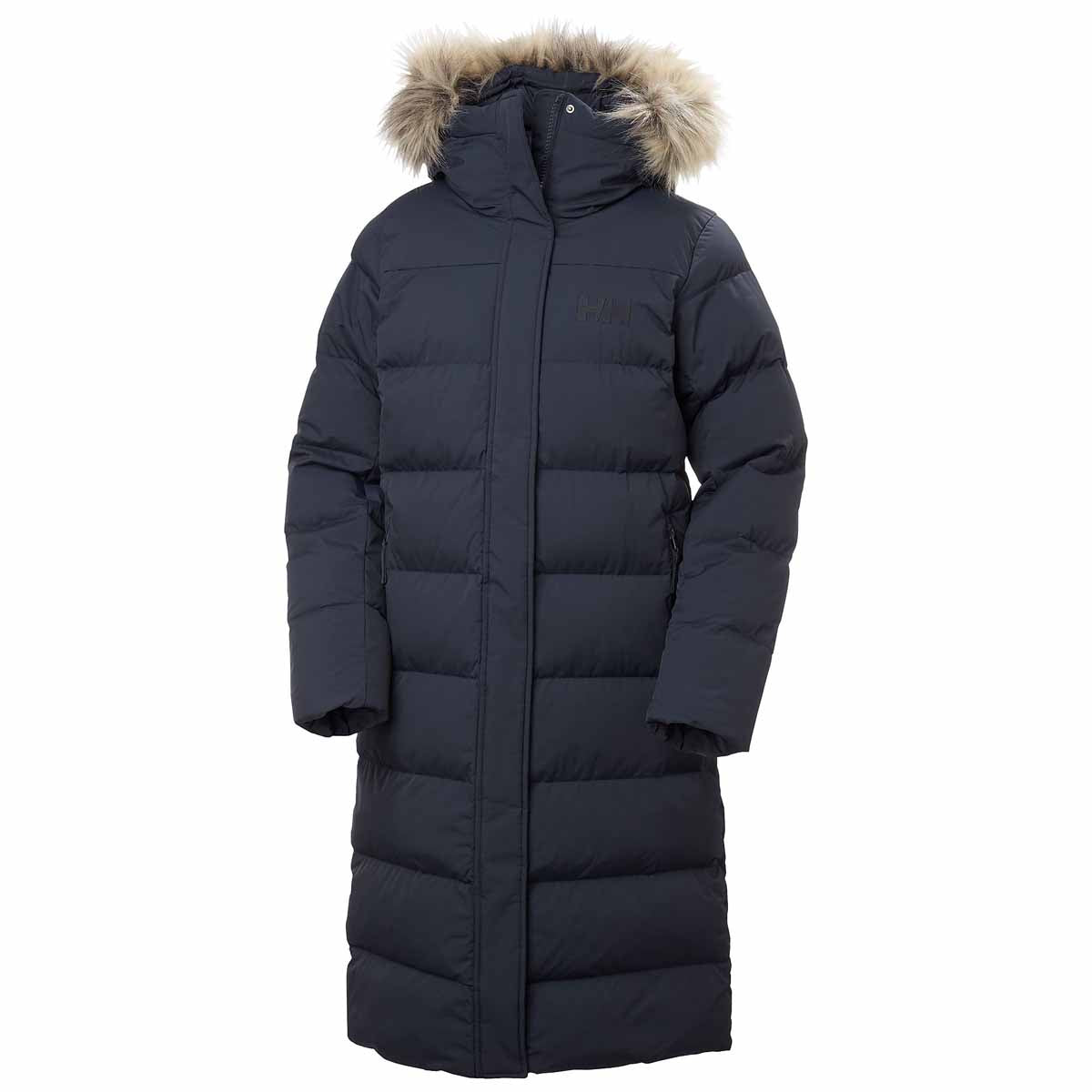 Helly Hansen Womens Aria Long Parka - Navy