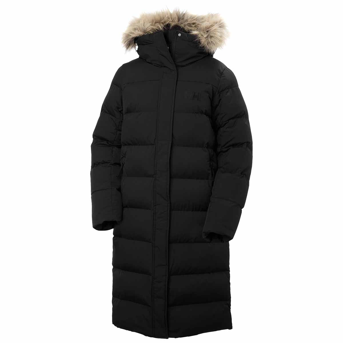Helly Hansen Womens Aria Long Parka - black - front