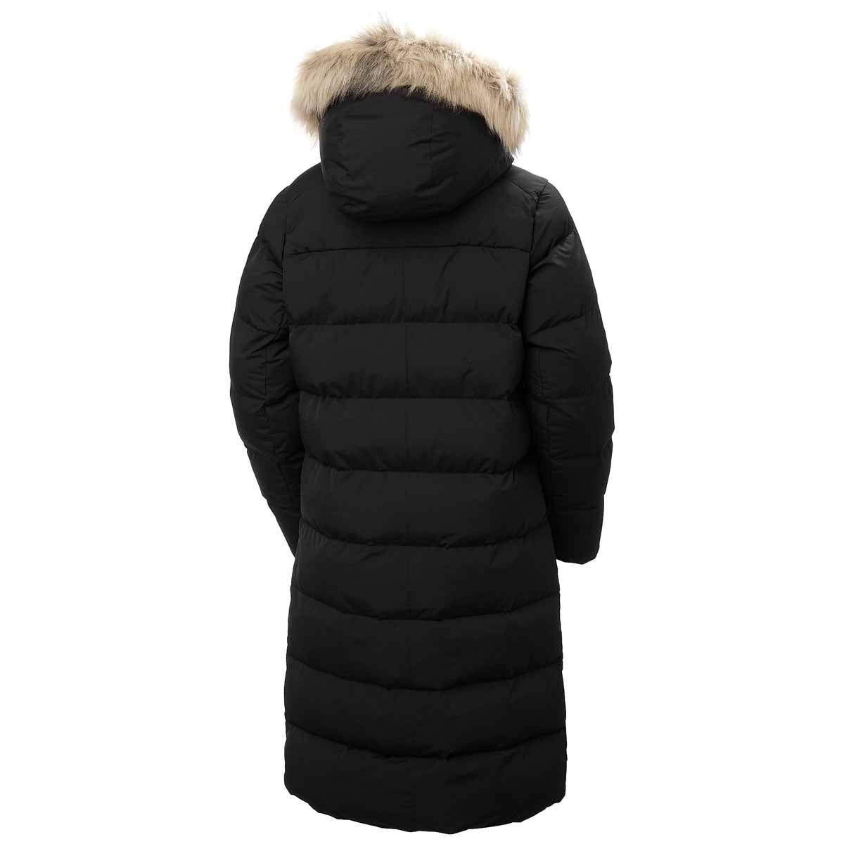 Helly Hansen Womens Aria Long Parka - black rear
