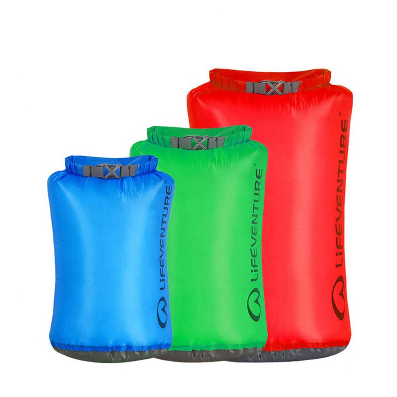 Lifeventure Ultralight Dry Bag Set multicoloured
