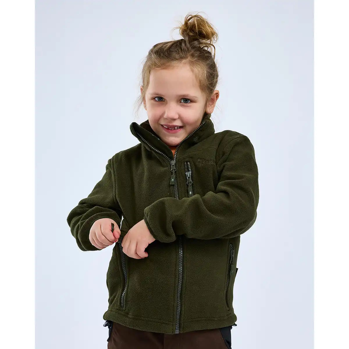 Pinewood Finnveden Kids Fleece Jacket - Wrn By Model - Front