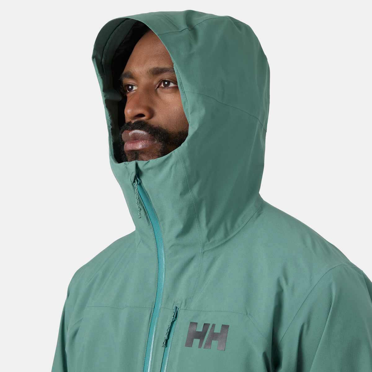 Helly Hansen Loke 2L Shell Jacket - opal green - hood