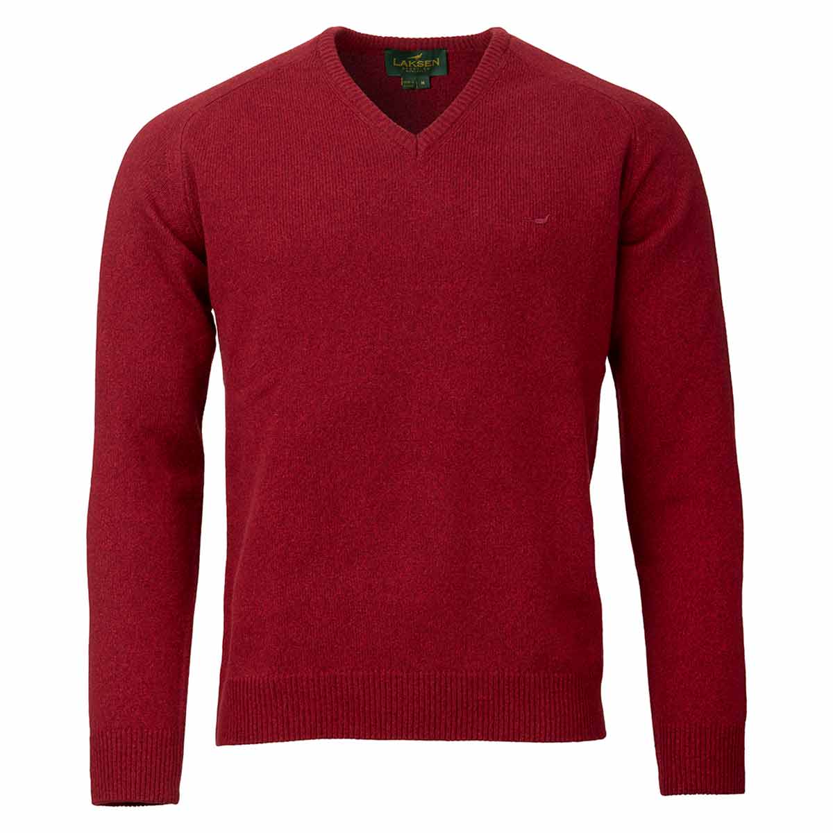 Laksen Trent V-Neck Pullover - Wine