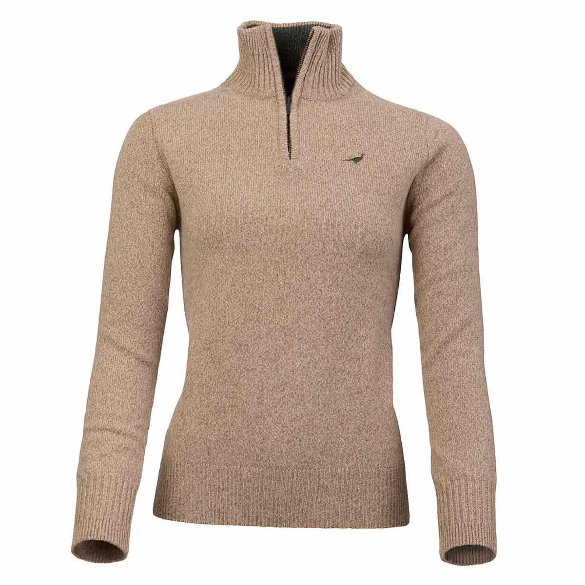Laksen Tyne Zip-Neck Pullover - Camel