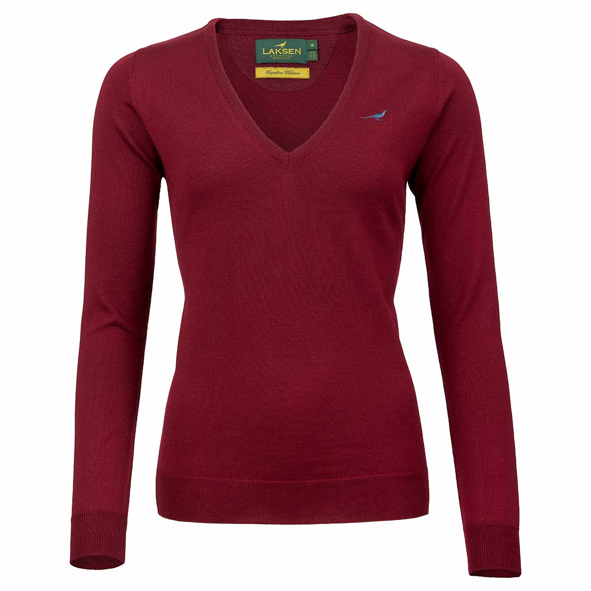 Laksen Camilla V-Neck Pullover - Bordeaux