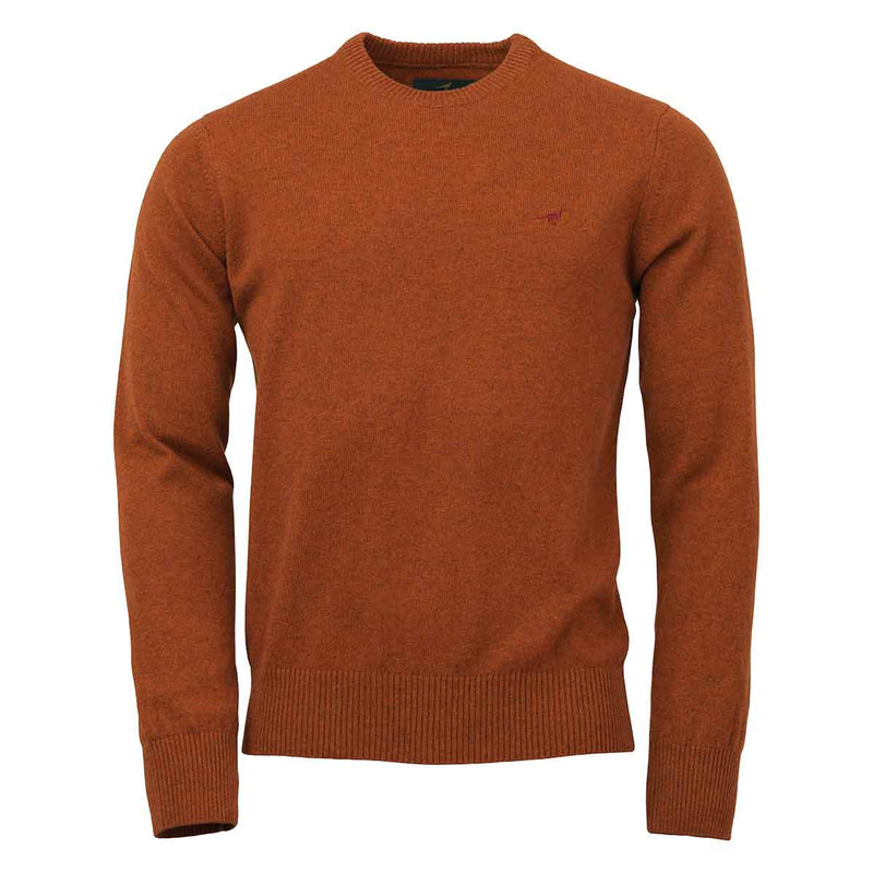 Laksen Hoy O Neck Pullover Burnt Orange