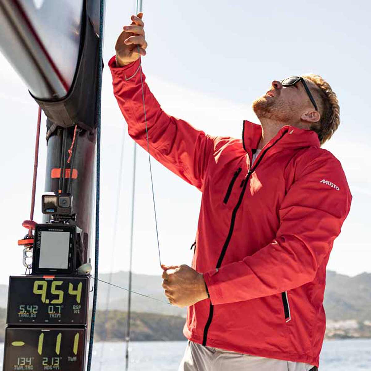 Musto Sardinia Jacket - True Red - Model