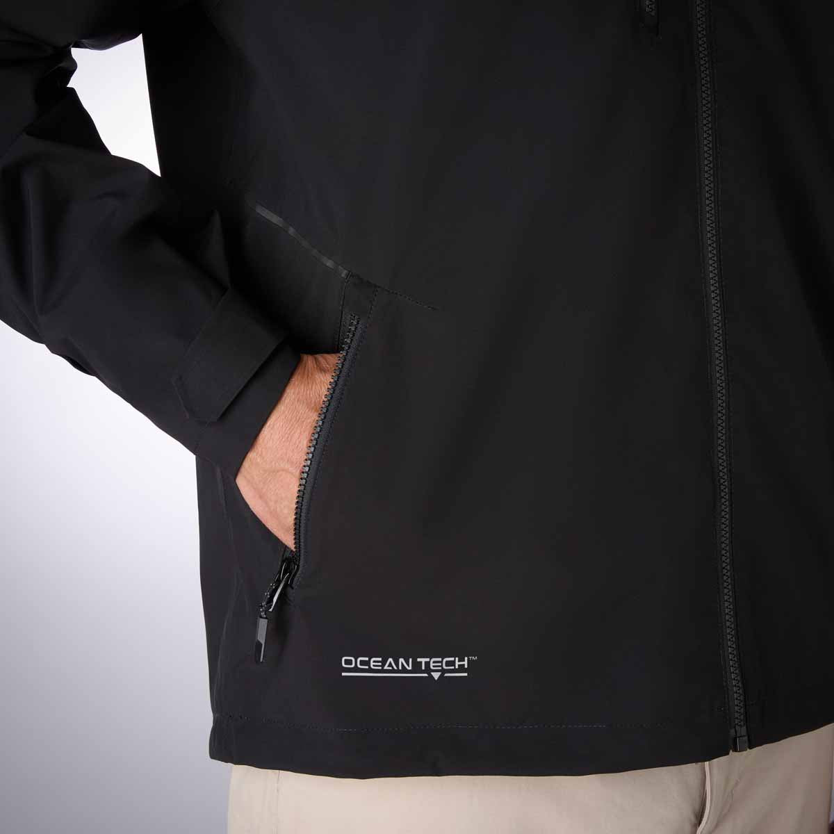 Musto Evo Waterproof Crew Jacket - Platinum- Black - Pocket