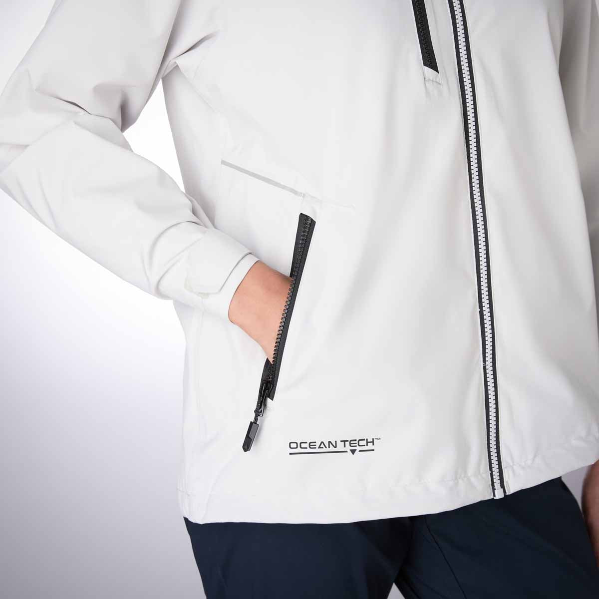 Musto Women's Evo Waterproof Crew Jacket - Platinum - Pocket