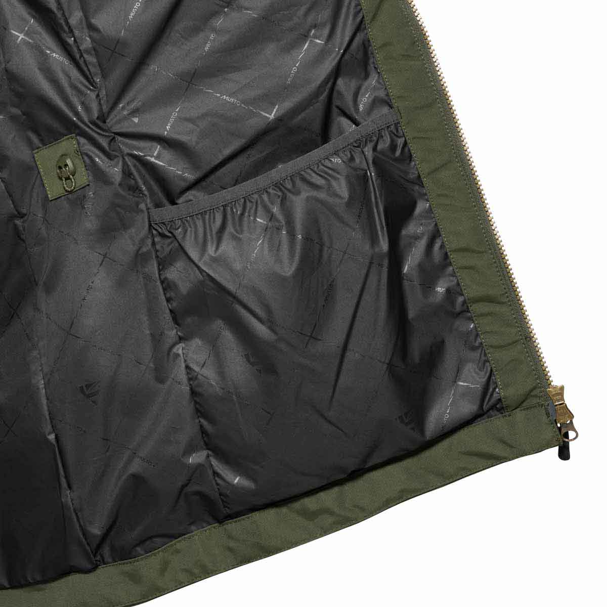 Musto Women's Burnham Waterproof Shooting Jacket - Deep Green - Inside