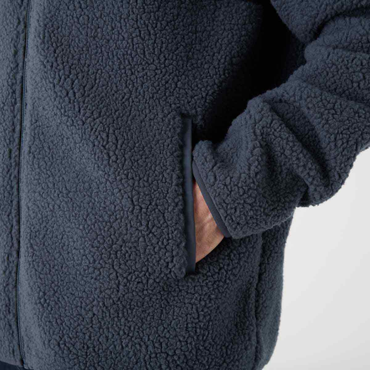 Musto Cove Deep Pile Fleece Jacket - Alpine Frost - Pocket