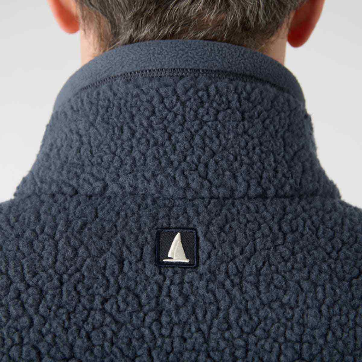 Musto Cove Deep Pile Fleece Jacket - Alpine Frost - Collar