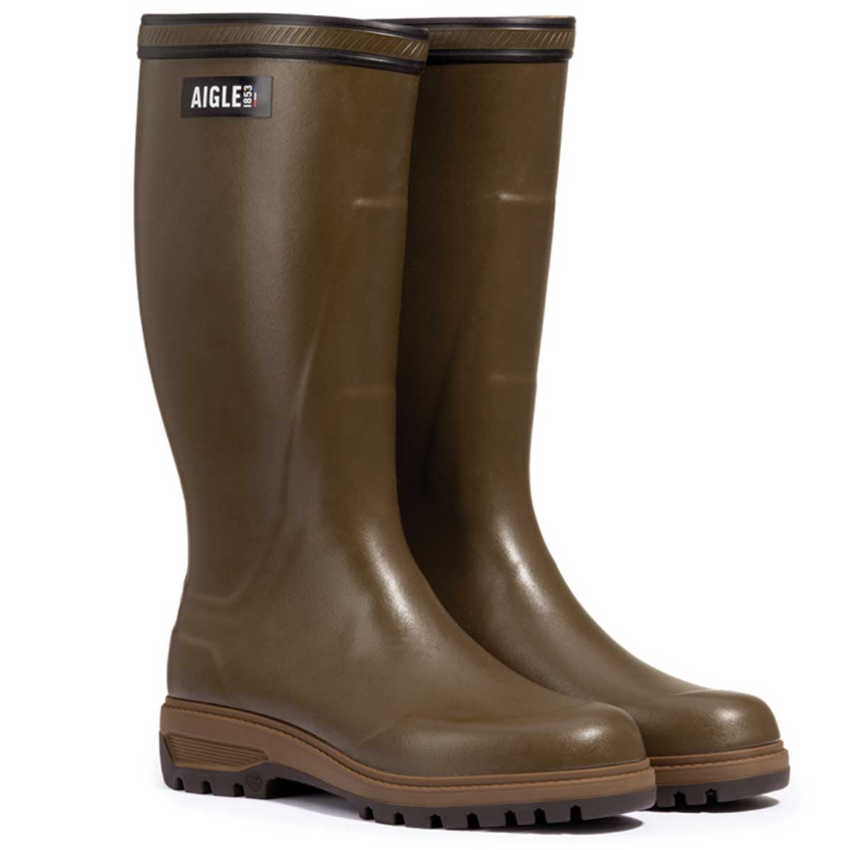 Aigle Parcours 3 Enduro Wellington Boots - Olive