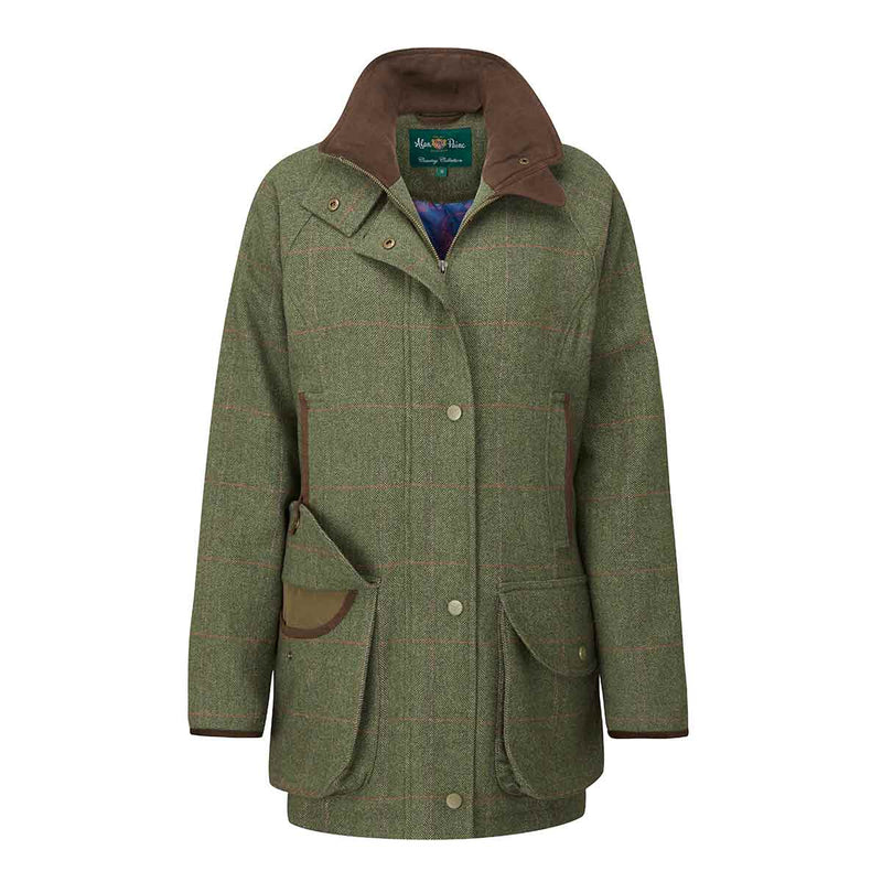 Alan Paine Combrook Ladies Tweed Shooting Coat Heath