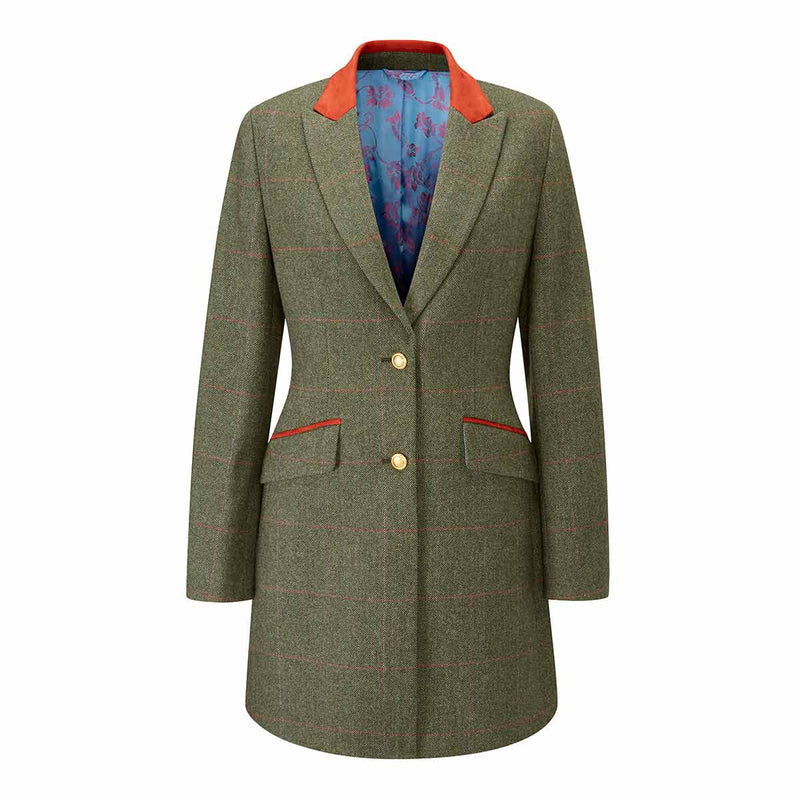Alan Paine Combrook Ladies Tweed Mid-Thigh Coat