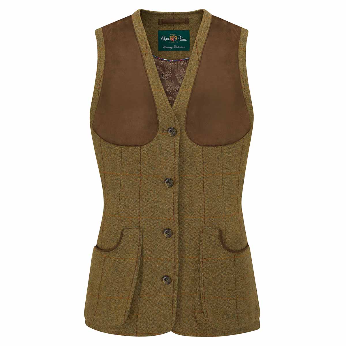 Alan Paine Combrook Ladies Shooting Waistcoat in colour Grove