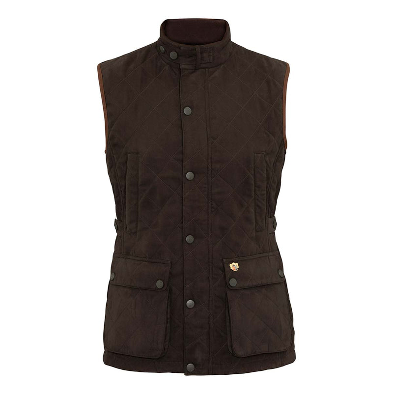Alan Paine Felwell Men's Quilted Waistcoat Olive