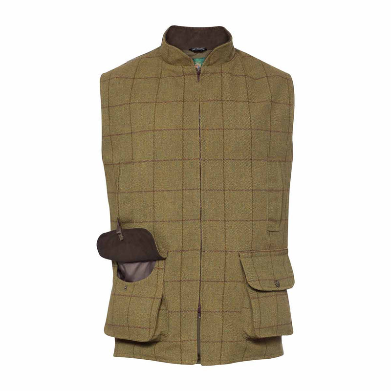 Alan Paine Rutland Tweed Waistcoat Lichen