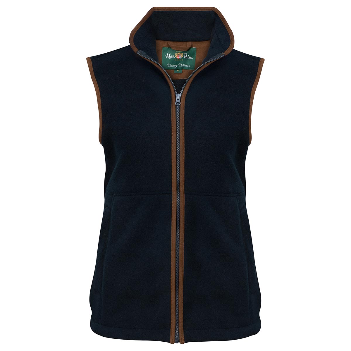 Alan Paine Aylsham Ladies Fleece Waistcoat - Dark Navy