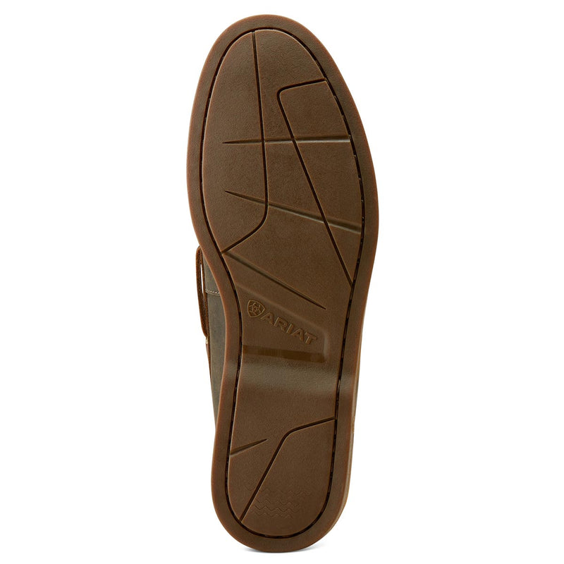 Ariat Men's Antigua Deck Shoe - Bridle Brown - Sole