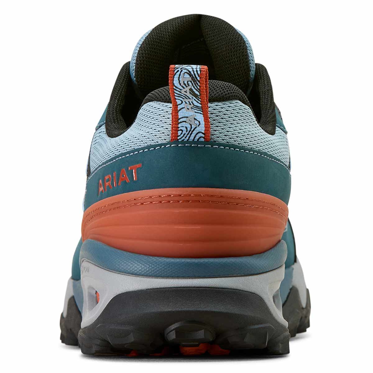 Ariat Men's Traverse Low Waterproof Hiking Shoes - Blue Depths - Rear
