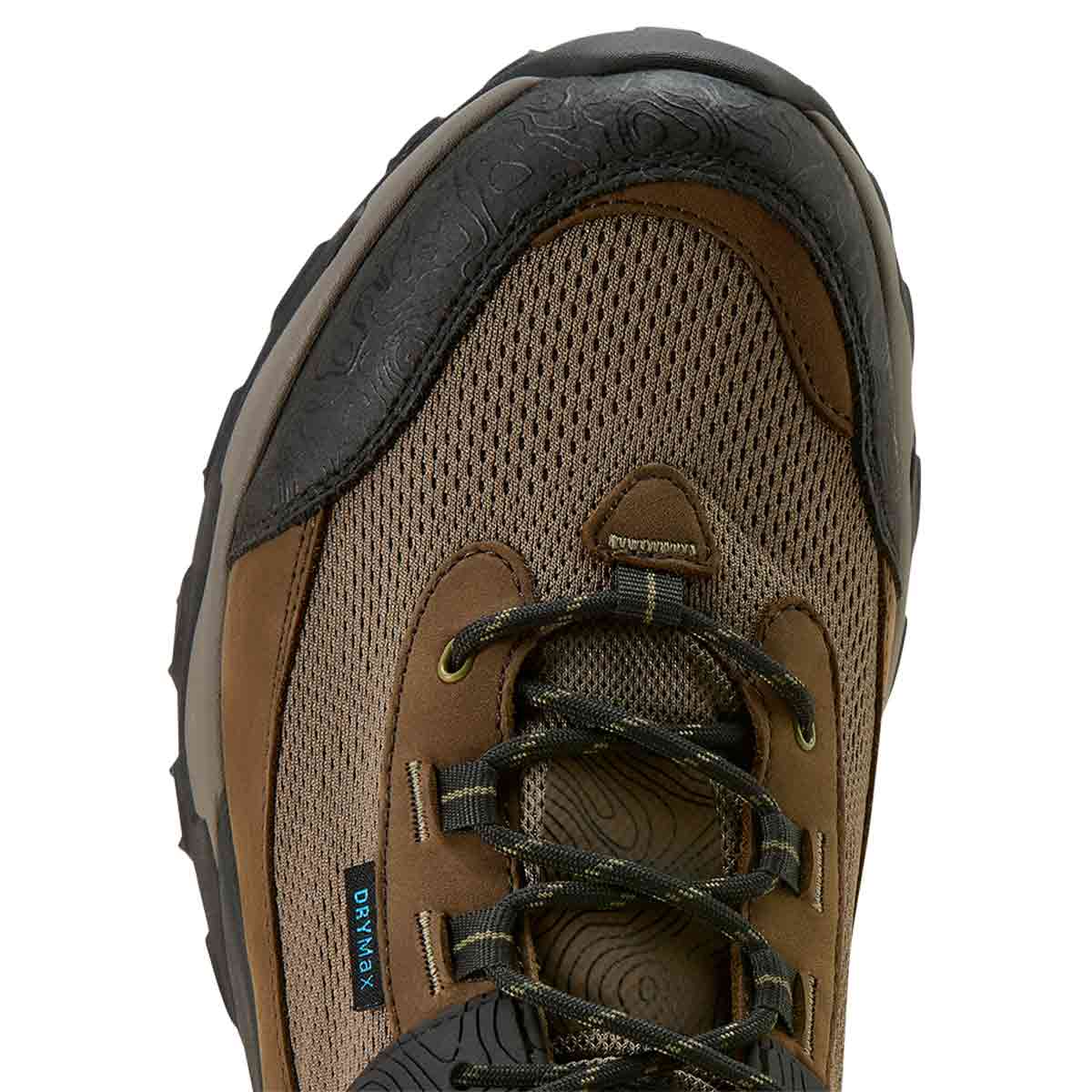 Ariat Men's Traverse Low Waterproof Hiking Shoes - Brown Bark - Top