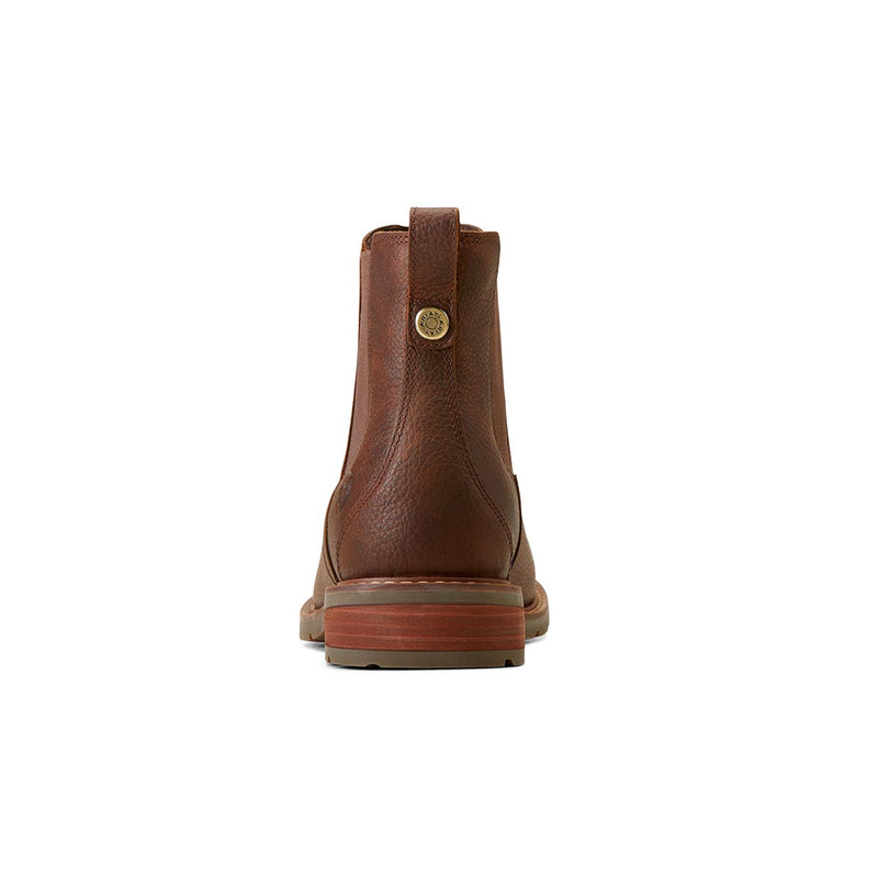 Ariat Men's Wexford Waterproof Chelsea Boots - Dark Brown Rear