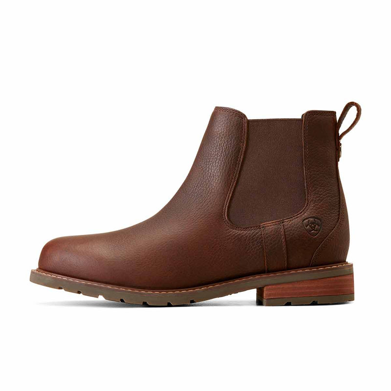Ariat Men's Wexford Waterproof Chelsea Boots - Dark Brown Side
