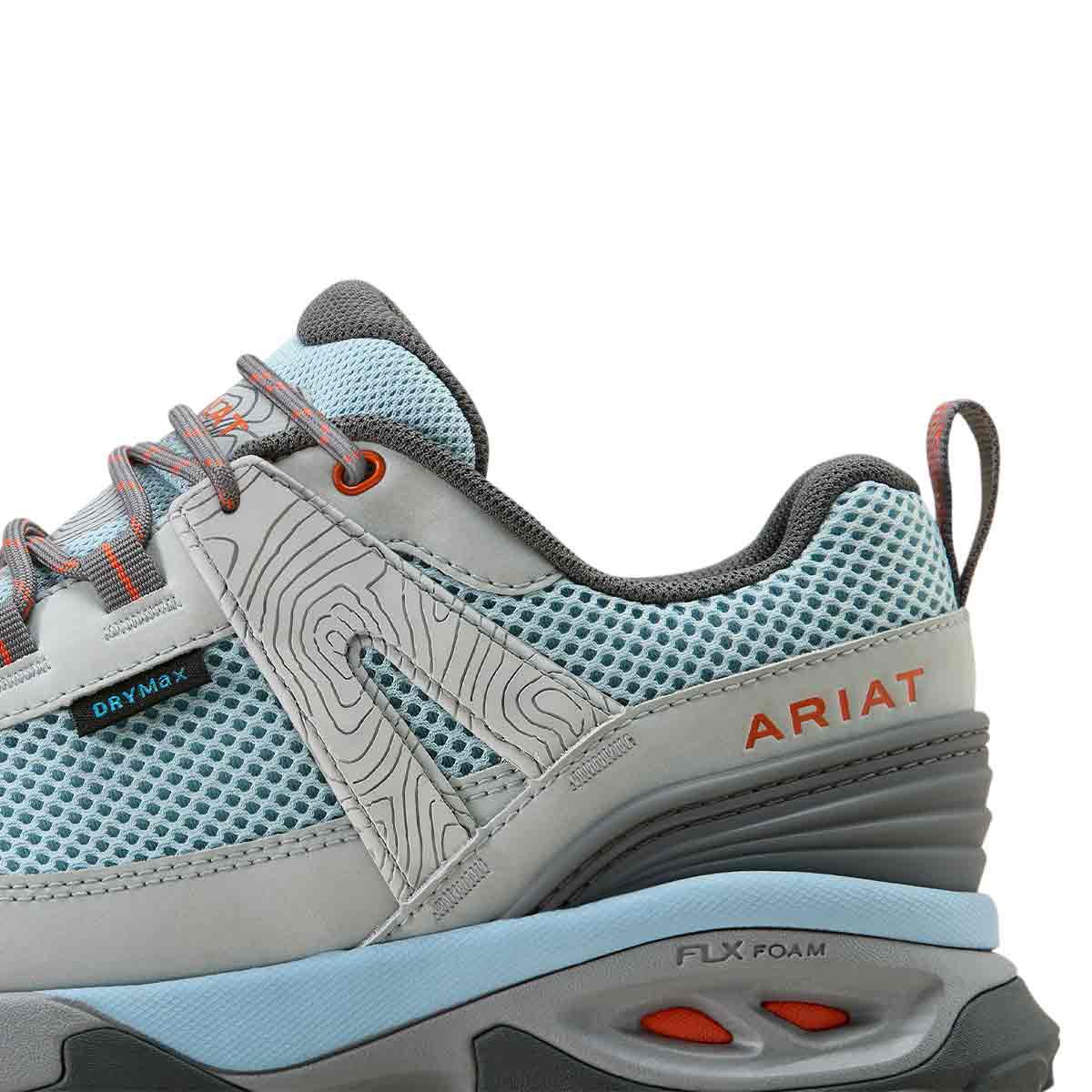 Ariat Women's Traverse Low Waterproof Hiking Shoes - Blue Breeze - Heel