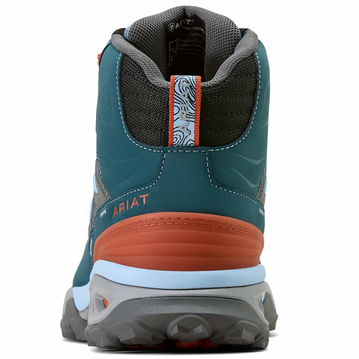 Ariat Women's Traverse Mid Waterproof Hiking Boots - Blue Depths - Rear