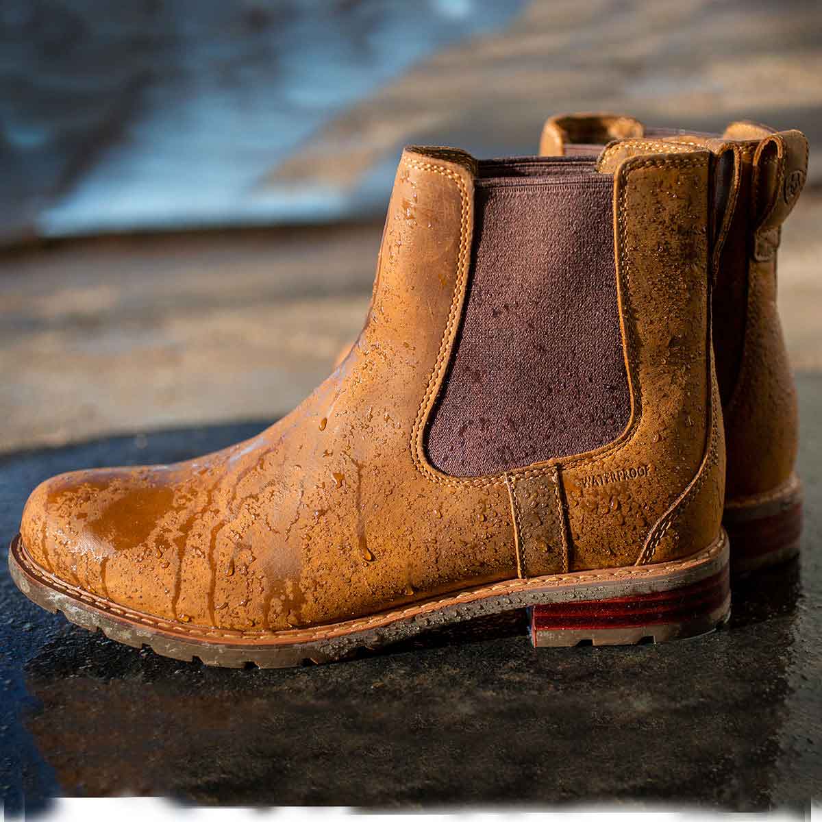 Ariat Women's Wexford H2O Chelsea Boots - Weathered Brown | ArdMoor