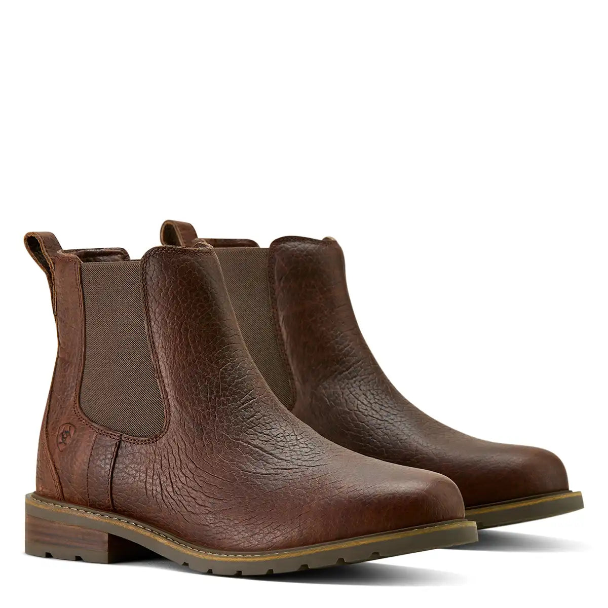 Ariat Men's Wexford Bison Chelsea Boots - Chocolate Bison - Pair