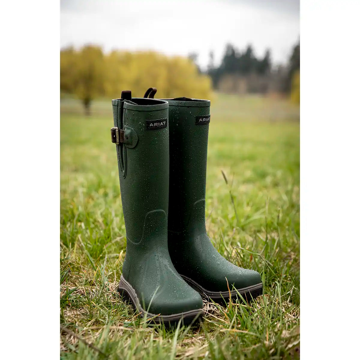 Ariat Men's Woodstock Wellington Boot - Olive Night - Pair Lifestyle