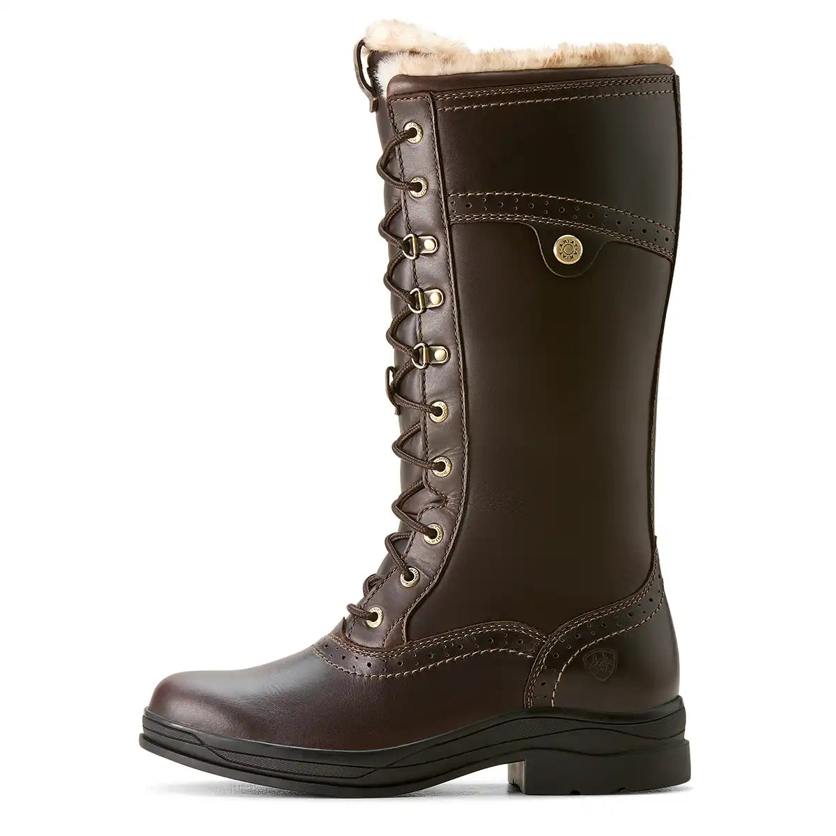 Ariat Women's Wythburn II Sherpa Waterproof Boots - Dark Mocha - Side