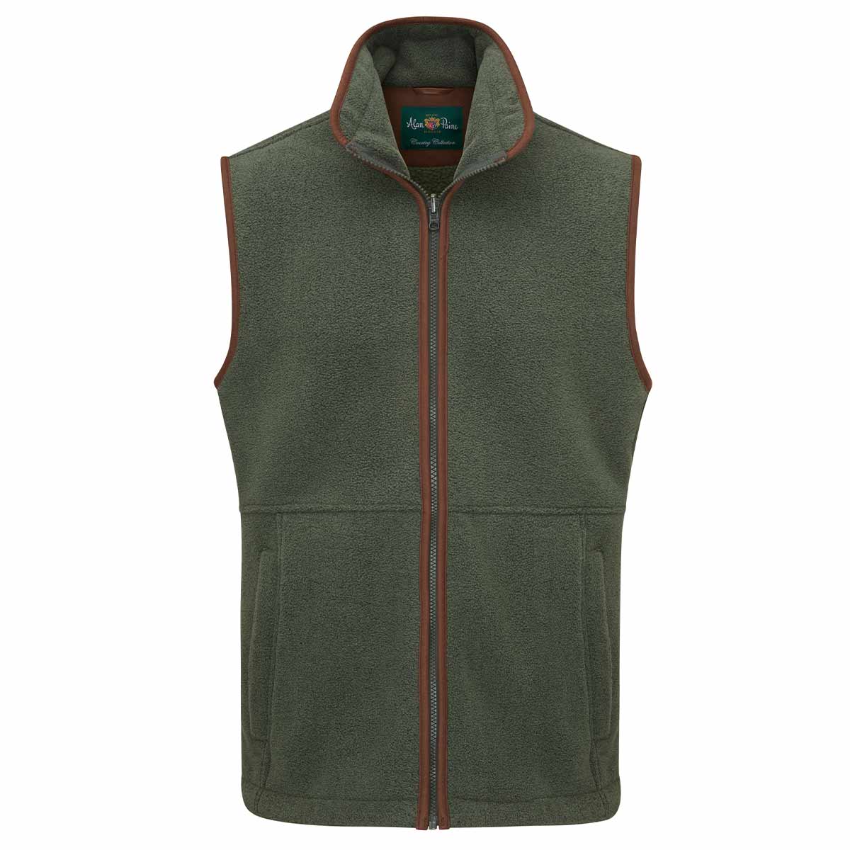 Alan Paine Aylsham Men's Fleece Gilet - Cedar