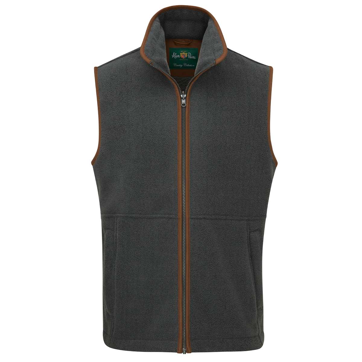 Alan Paine Aylsham Men's Fleece Gilet - Gunmetal