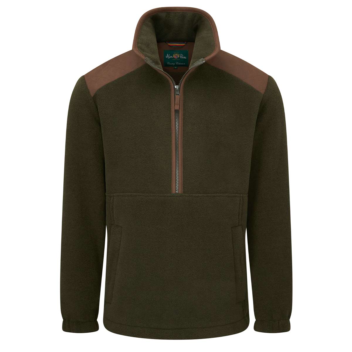 Alan Paine Aylsham Men's Half Zip Fleece - Green