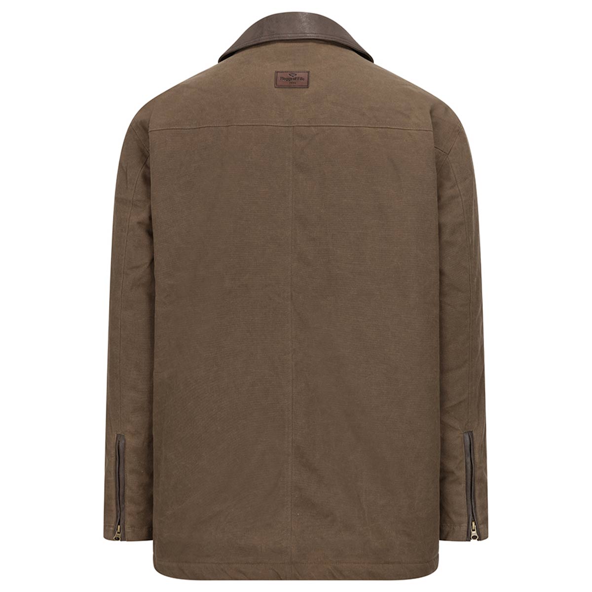 Hoggs of Fife Balerno Waxed Canvas Barn Coat - Mens - Back