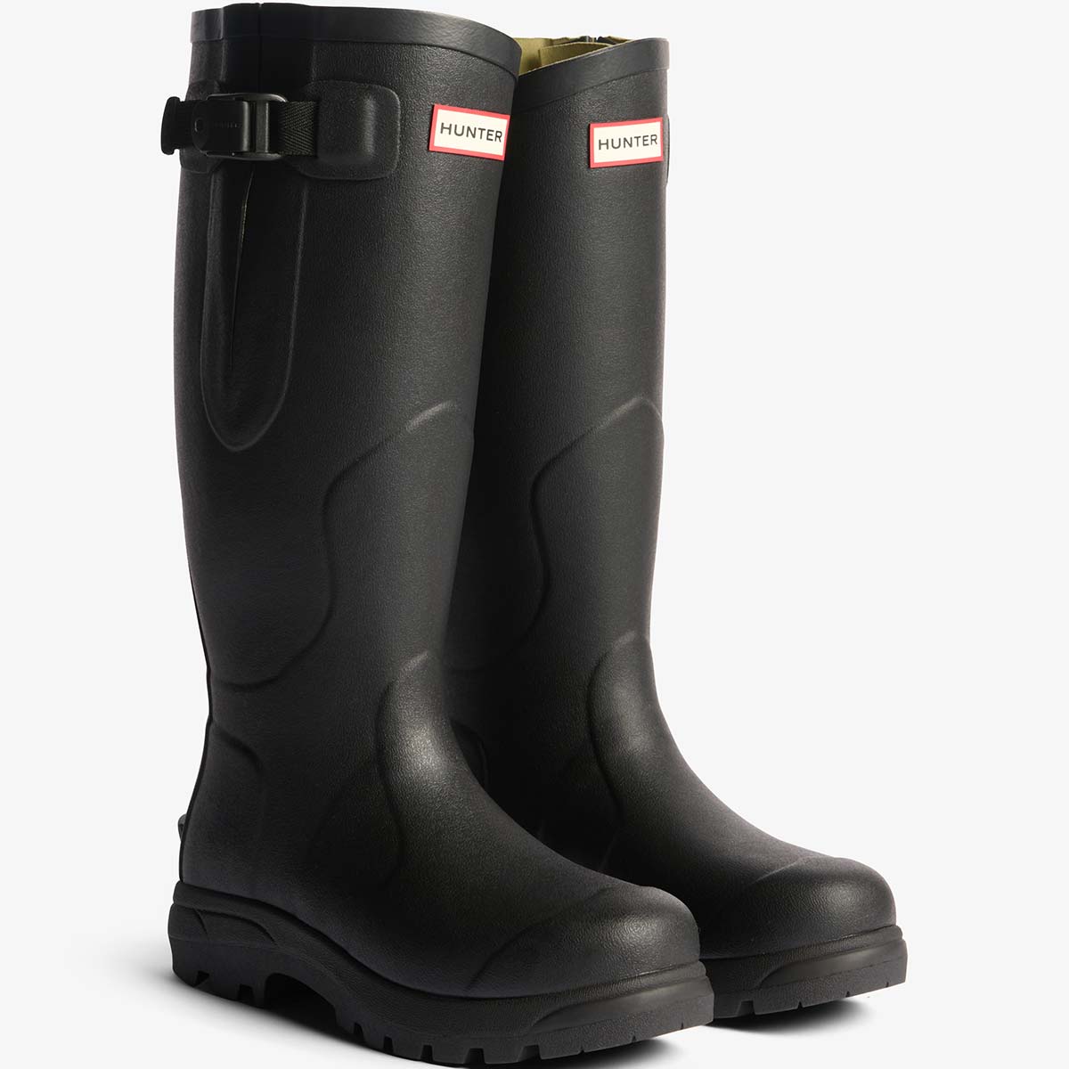 Hunter Balmoral MKII Side Adjustable Wellington Boots - Black