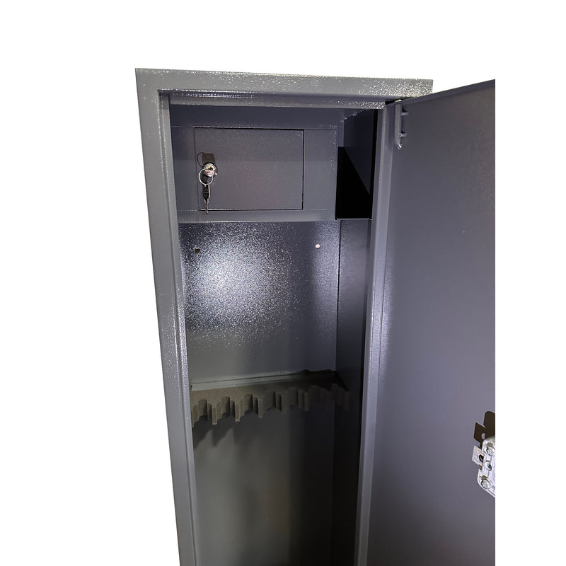 Boston Security BSEC7 7-Gun Safe gun cabinet with lockable ammunition locker