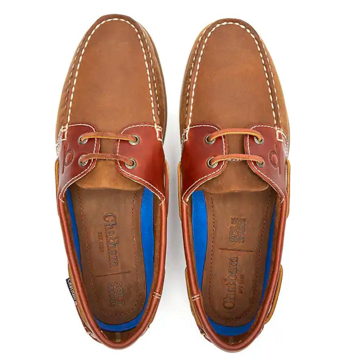 Chatham Bermuda II G2 Men's Deck Shoes - Walnut/Seahorse - Pair