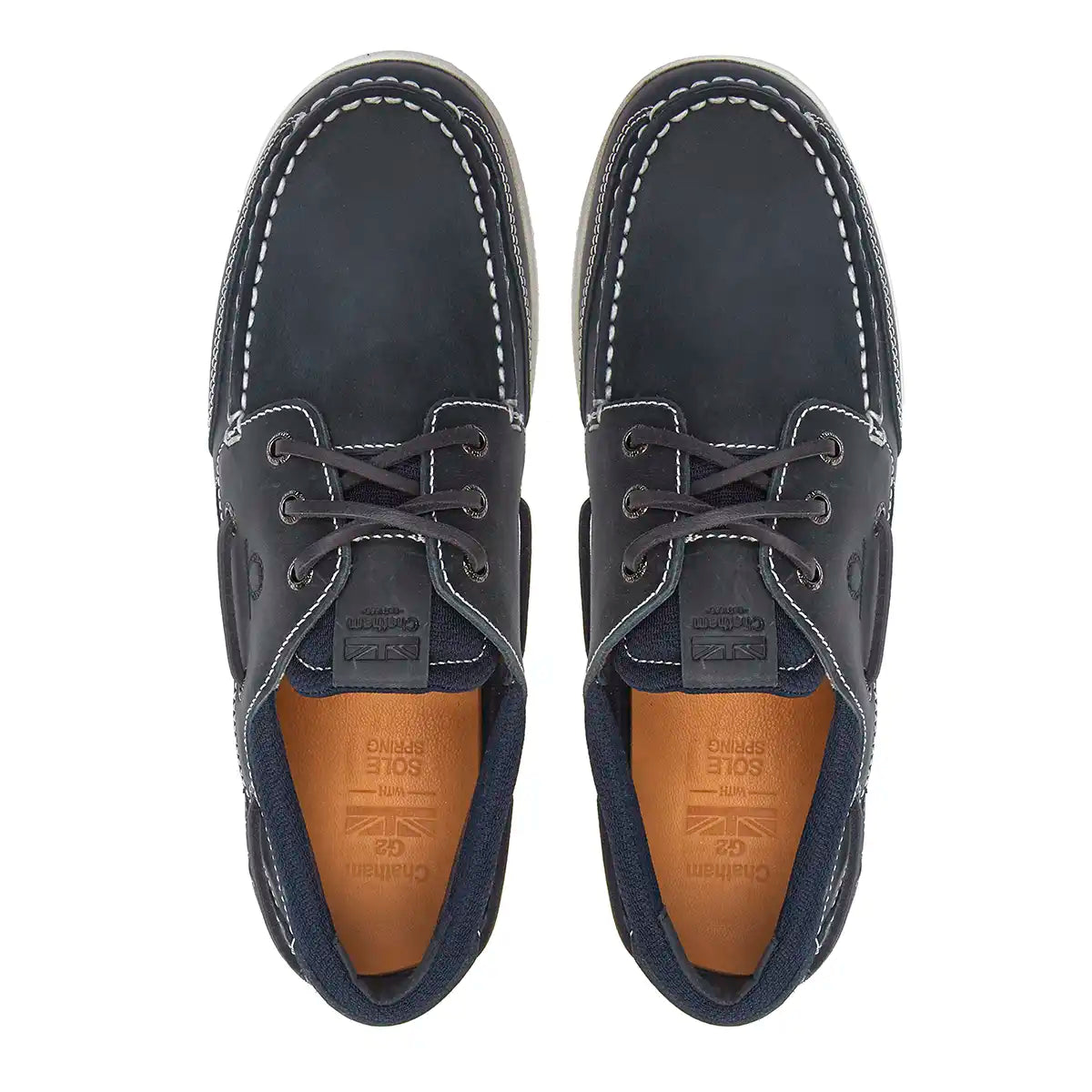 Chatham Leather Sustainable Deck Shoes For Men - Java II G2 In Walnut