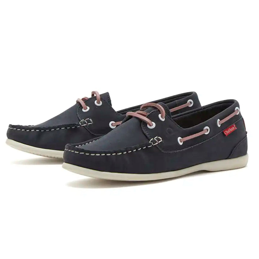 Chatham Penang Lady Women's Deck Shoes - Navy/Pink - Pair