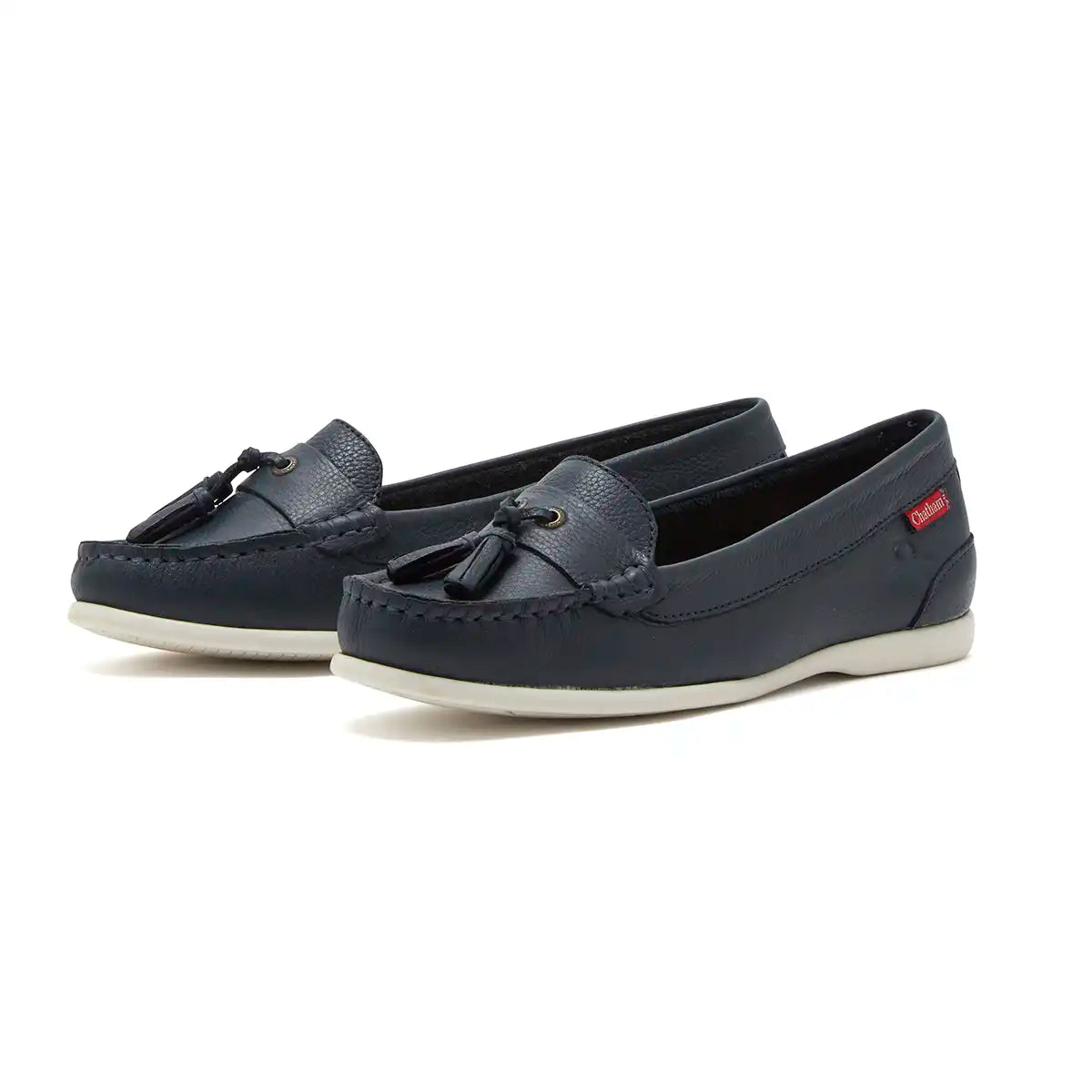 Chatham Pulau Women's Loafer- Navy- pair