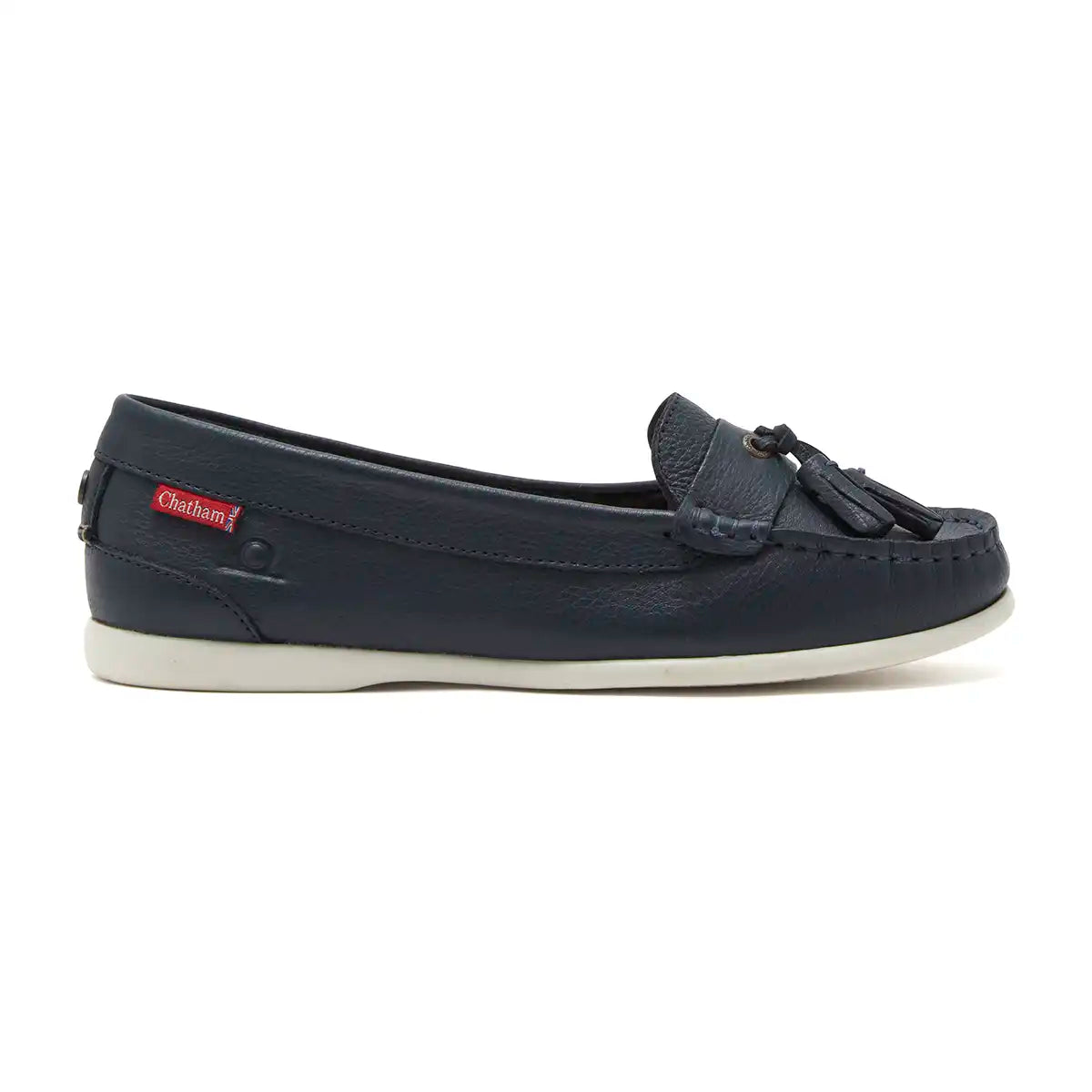 Chatham Pulau Women's Loafer- Navy- side