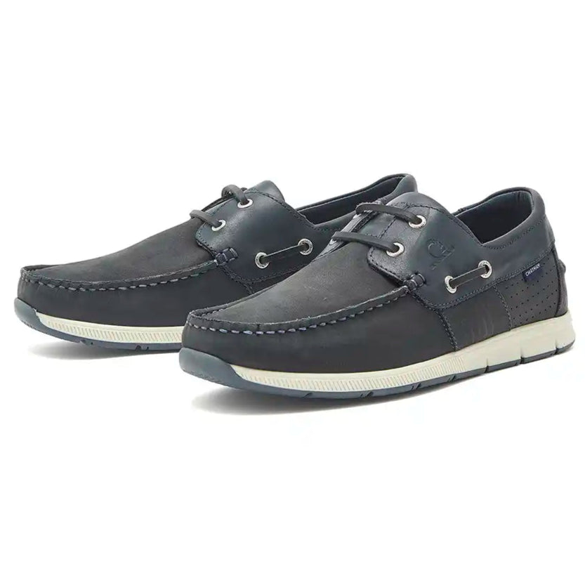 Chatham Brixham Men's Deck Shoes- Navy- pair